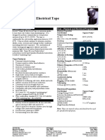 Scotch Super 88 Vinyl Electrical Tape: Data Sheet