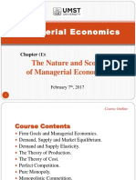 Nature and Scope of Managerial Economics