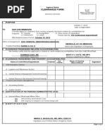 CS Form No. 7 Revised 2018 Clearance Form PDF | PDF | Economies | Business