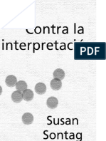 Contra La Interpretación - Susana Contag