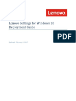 Lenovo Settings Deployment Guide
