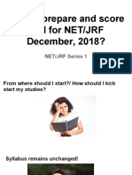 How to prepare and score well for NET/JRF December 2018