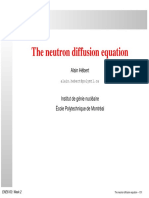 Neutron Diffusion Equation Explained
