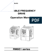 Operation Manual: Variable Frequency Drive