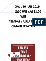 Jadwal Donor Darah