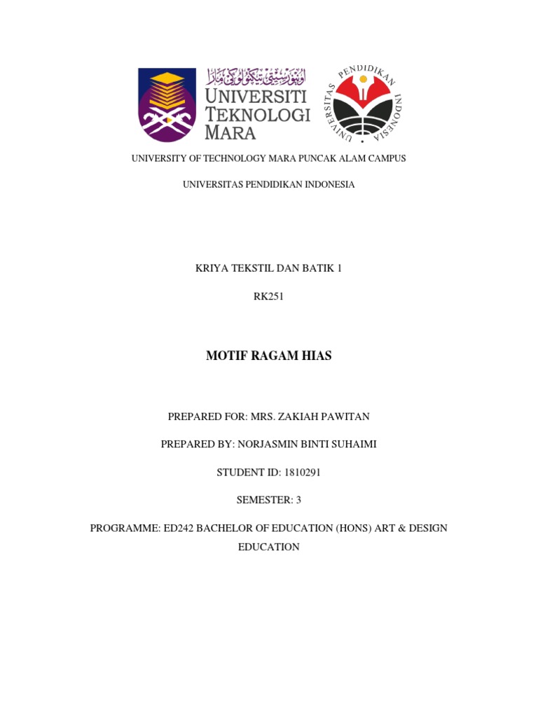 1 - Complete Assignment | PDF | Textiles | Clothing