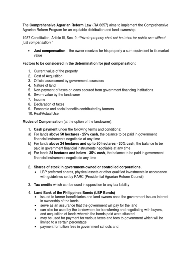 Private Property Shall Not Be Taken For Public Use Without Just