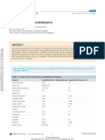 Colorimetry and Turbidimetry: Indicated in