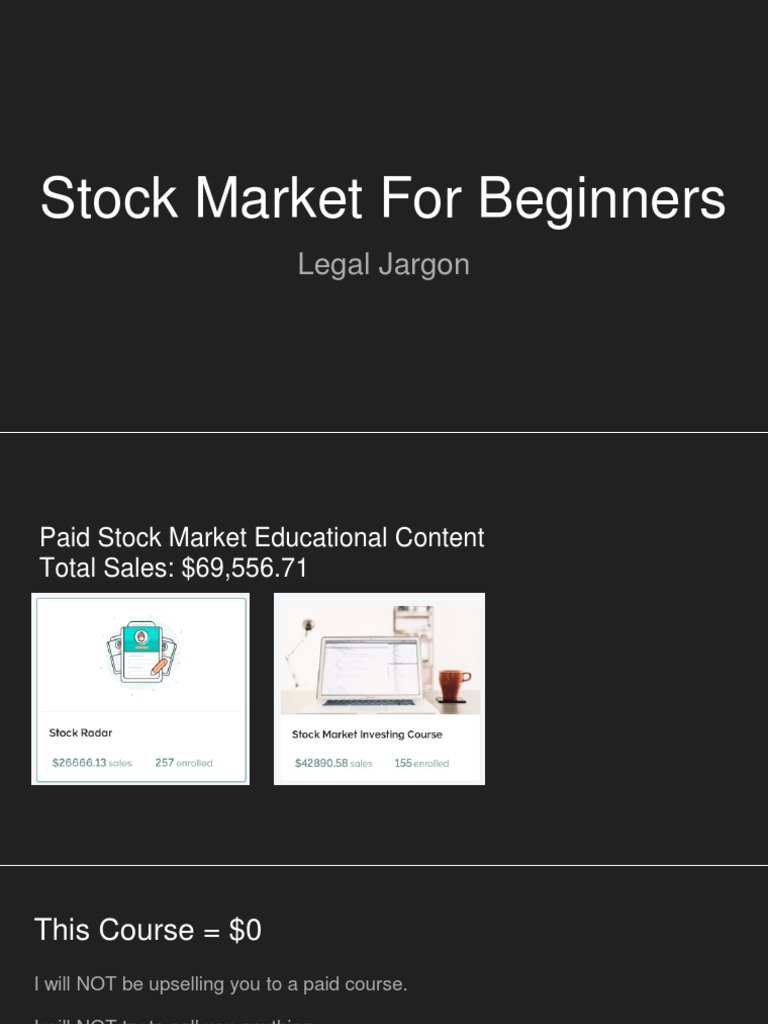 Beginner's Guide to Stock Market Investing | PDF | 401(K) | Stocks