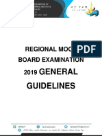 Regional Mock Board Examination 2019: General Guidelines