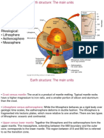 Earth structure layers and seismic boundaries