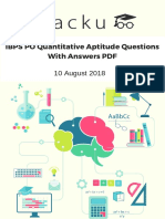 IBPS PO Quantitative Aptitude Questions With Answers PDF