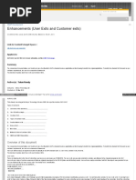 Enhancement Framework - User Exit and Customer Exit