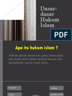 Dasar-Dasar Hukum Islam