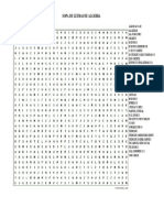 Sopa de Letras de Algebra