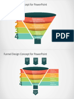 Funnel Design Concept For Powerpoint: This Is A Sample Text. Insert Your Desired Text Here