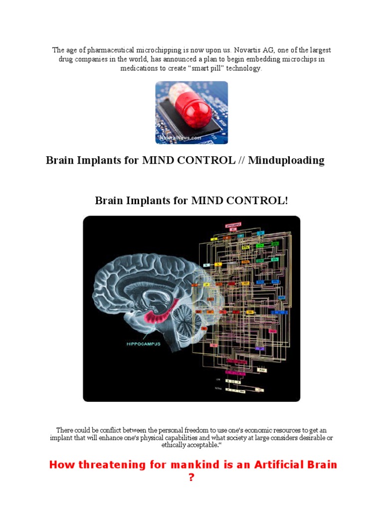 Smart Pills: The Future of Microchipping | PDF | Mind | Prosthesis