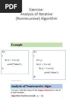 03 - Analysis of Iterative Nonrecursive Algorithm - Exercise - Without Answer