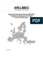 Welmec: Measuring Instruments Directive 2004/22/EC