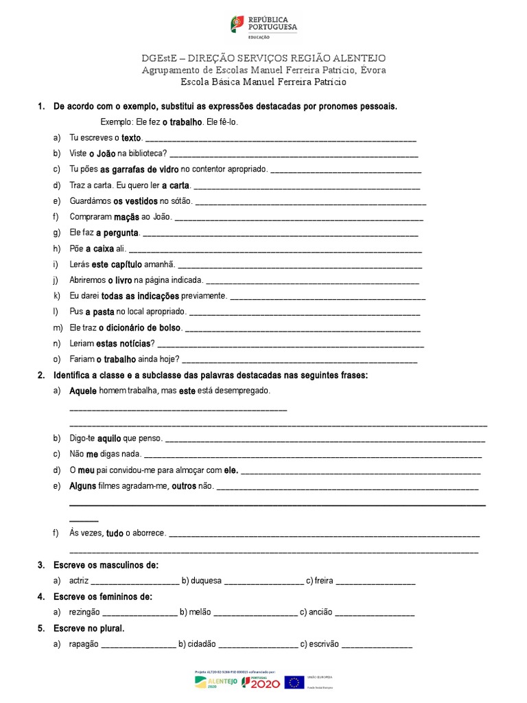 Ficha de Revisão | PDF | Artes Linguísticas e Disciplina