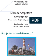 Termoelektrane Uvod Podjela