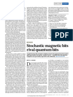 Stochastic Magnetic Bits Rival Quantum Bits: News & Views