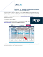 Guia Presentacion Electronica Solicitud Admision Pruebas Selectivas PAS Laboral PDF
