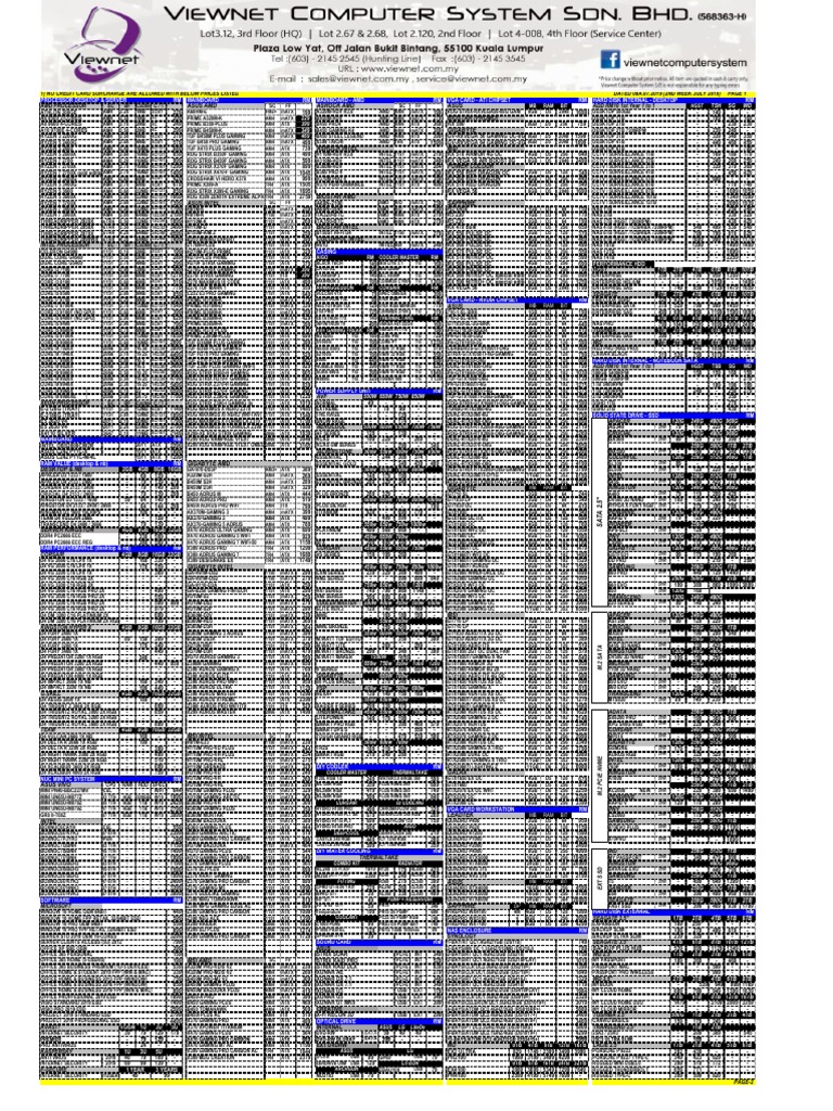 2019 Price List for PC Components | PDF | Advanced Micro Devices ...
