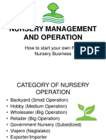 Nursery Management and Operation