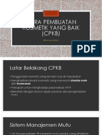 Cara Pembuatan Kosmetik Yang Baik (CPKB)