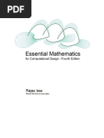 Essential Mathematics For Computational Design 4th Edition - Table of Contents