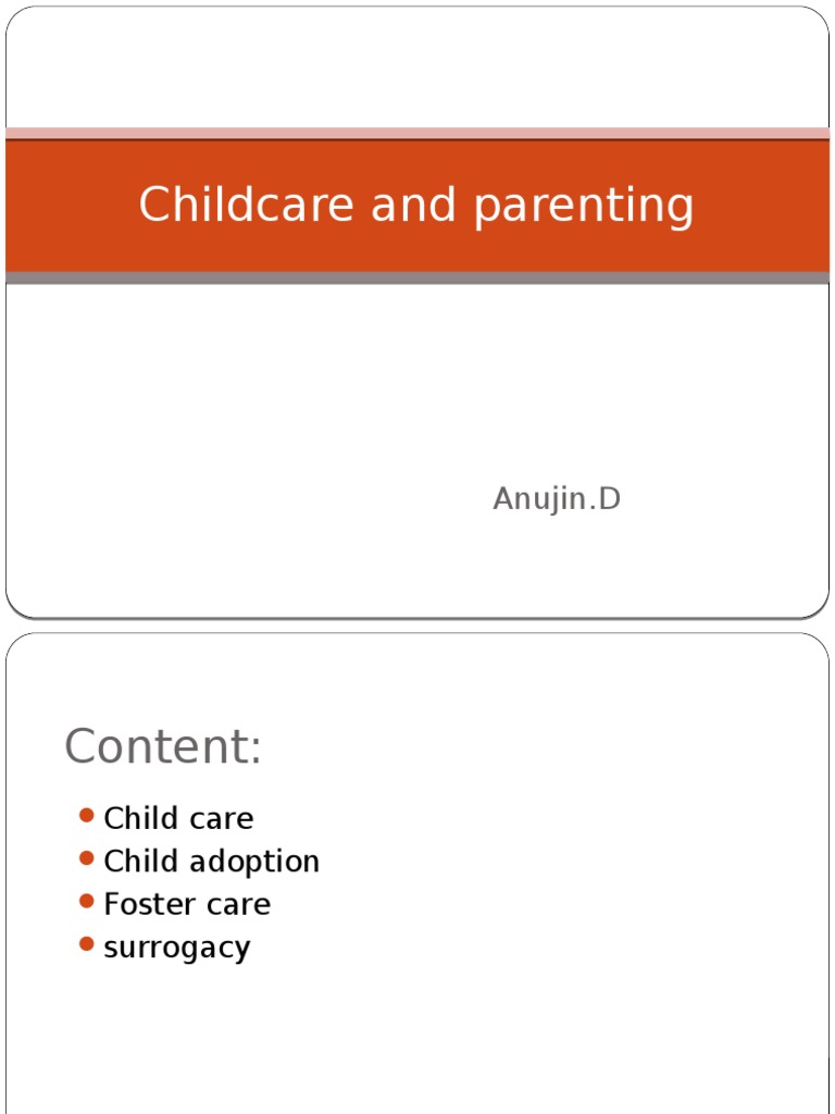 Childcare and Parenting | PDF | Surrogacy | Child Care