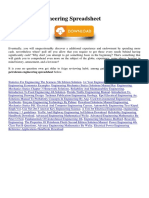 Petroleum Engineering Spreadsheet