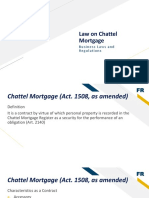 Law On Chattel Mortgage