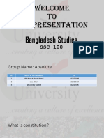 Welcome To Our Presentation: Bangladesh Studies