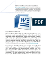 Sejarah Microsoft Word Dan Pengertian Mi PDF
