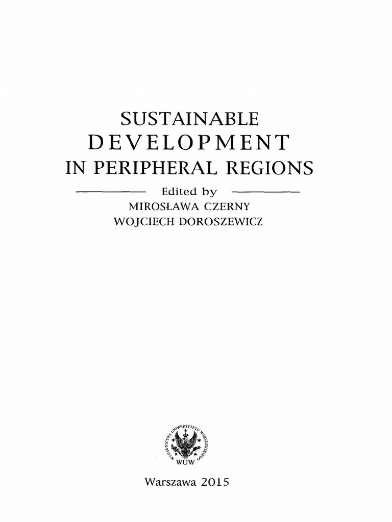 Sustainable Development in Peripheral Regions | PDF | Sustainability ...