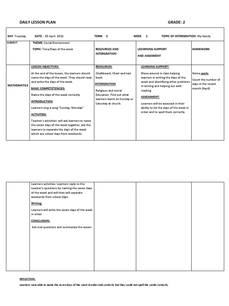 Maths Lesson Plan PDF Lesson Plan Educational Assessment