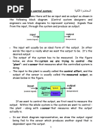 Introduction To Control System:: "Plant"-And A Sensor That Measures What The Controlled System Is