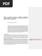 Effect of Attention, Relevance, Confidence, Satisfaction (ARCS) Model On Motivation and Learning Outcomes of Optics at SMAN 4 Banda Aceh