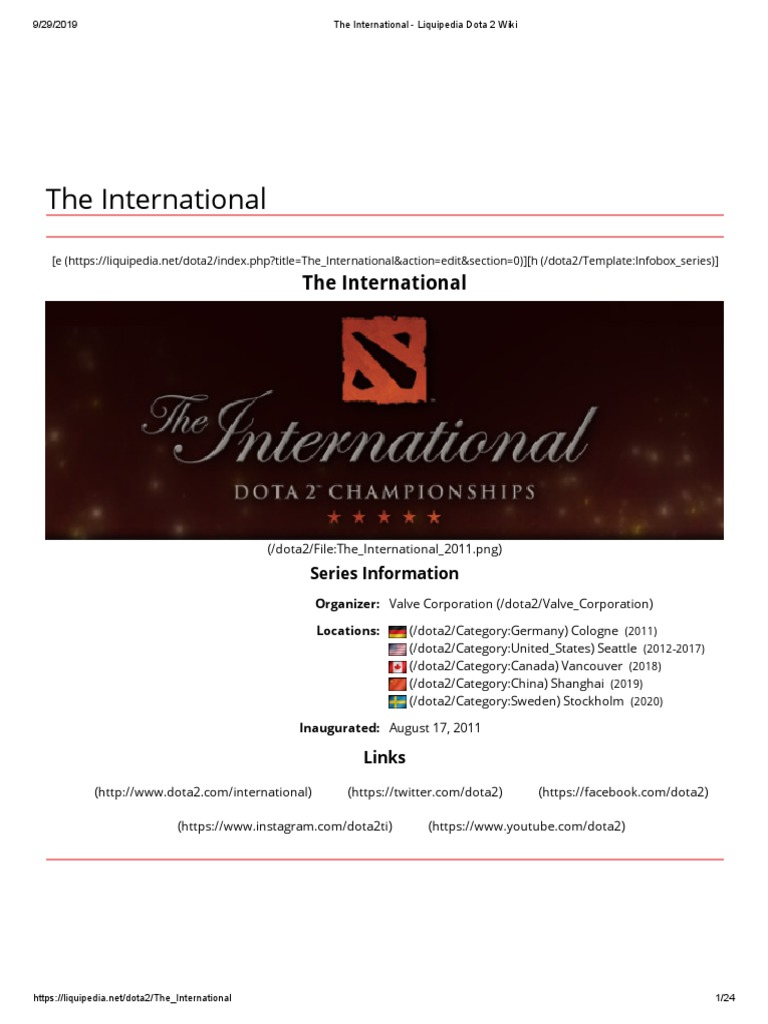 The International Liquipedia Dota 2 Wiki PDF Windows Games