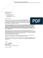 DD NSF Approval Letter