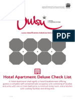 Hotel Apartment Deluxe Check List