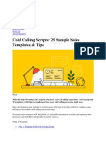 Cold Calling Scripts 25 Sample Sales Templates & Tips 