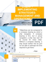 Implementing Strategies: Management and Operations Issues