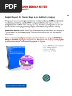 Project Report On Courier Bags and Air Bubble Packaging