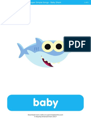 Baby Shark - Counting Flashcards - Super Simple