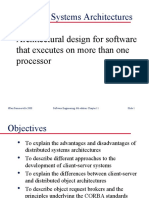Distributed Systems Architectures: Architectural Design For Software That Executes On More Than One Processor