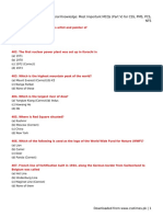 General Knowledge Most Important MCQs (Part V) For CSS PMS PCS NTS