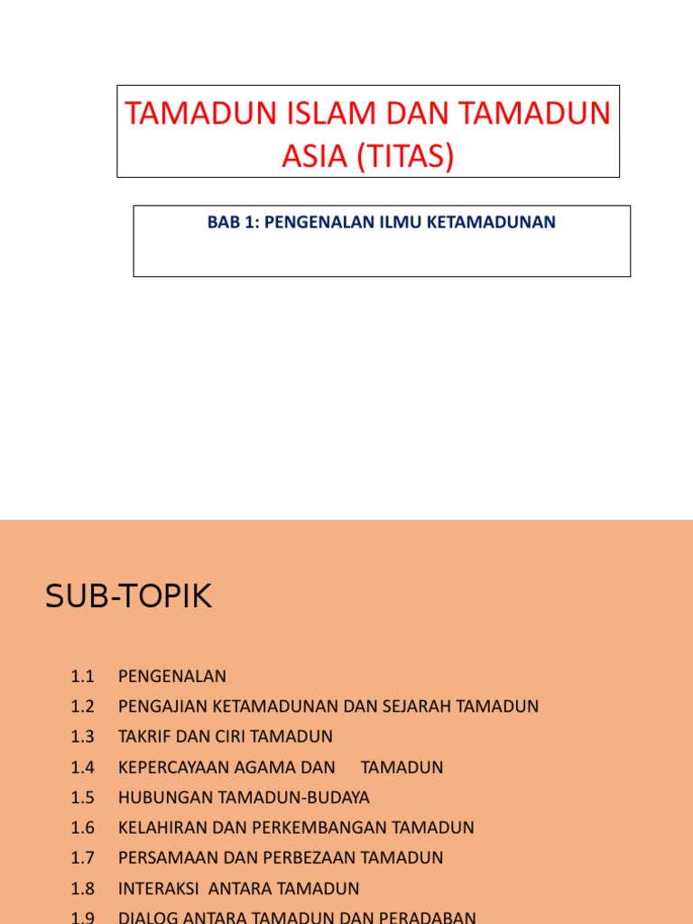 Pengenalan Tamadun Pdf